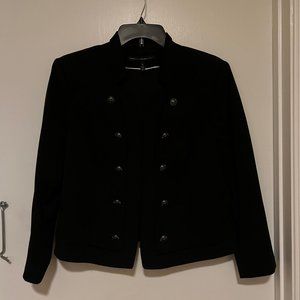 White House Black Market Black Jacket Size 12